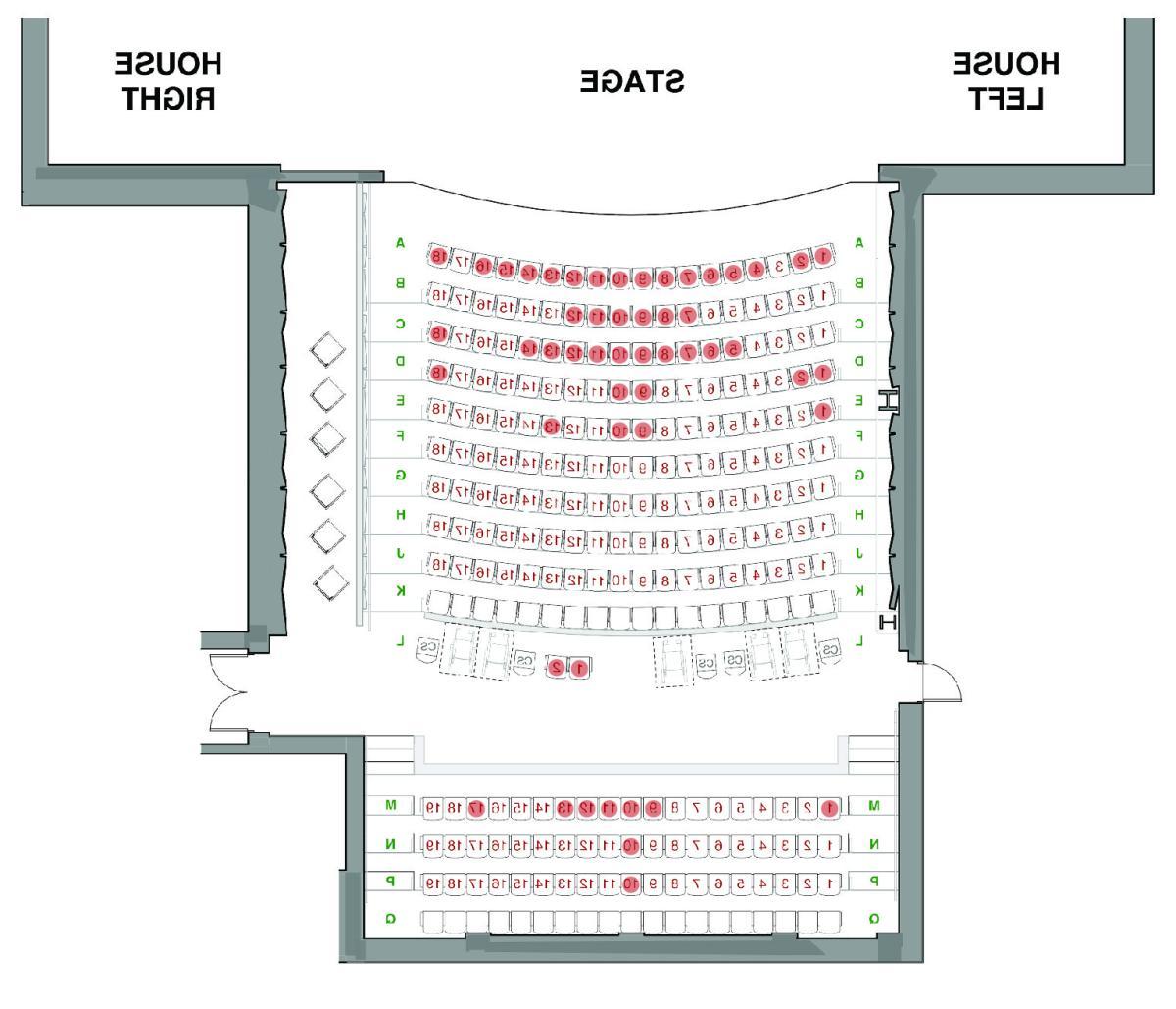 Theatre seating diagram